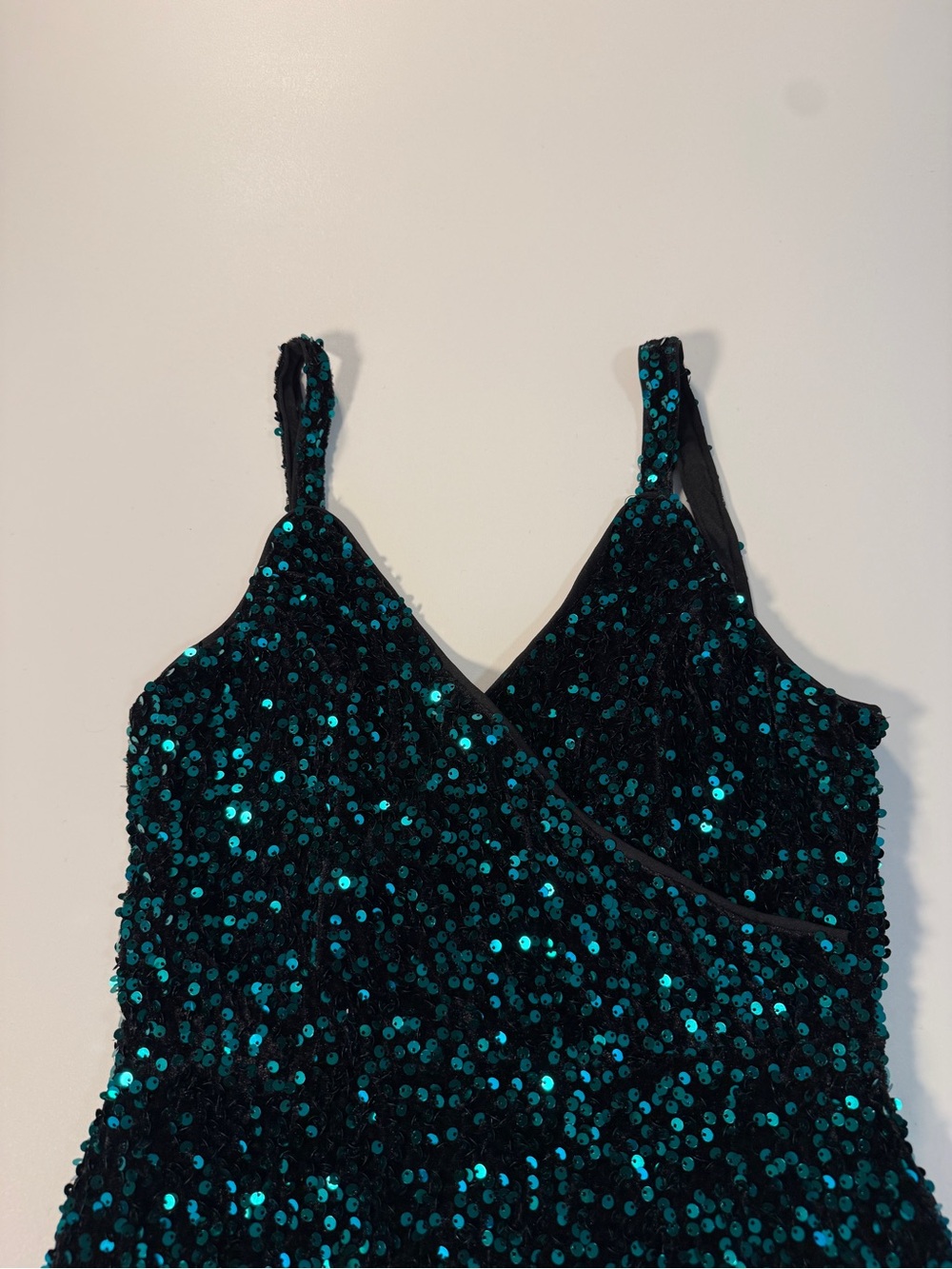 Lulus Emerald Green Sequin Mermaid Maxi Dress with slit Women's Small - Picture 5 of 12